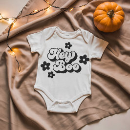 Hey Boo Baby Bodysuit - Niedliches Halloween Baby  Strampler