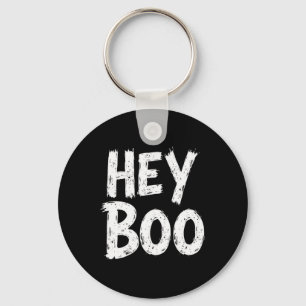 Hey Boo Funny Halloween Ghost Schlüsselanhänger