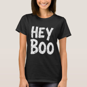 Hey Boo Funny Halloween Ghost T-Shirt