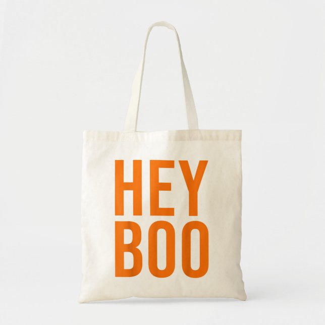 Hey Boo Funny Halloween Kostüm Spooky Season Scar Tragetasche (Vorne)
