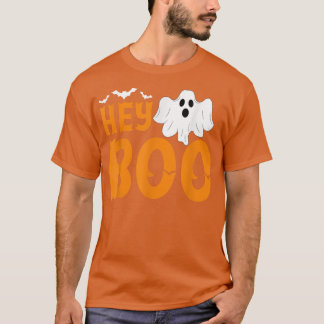 Hey Boo Funny Halloween Pun Ghost Spooky Kleinkind T-Shirt