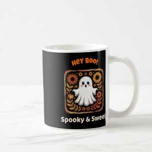 Hey Boo Ghost Retro Halloween Spooky Niedlichen Ok Kaffeetasse
