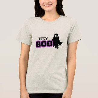Hey Boo, Ghost Tri-Blend Shirt