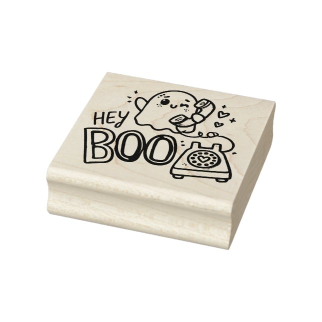 Hey Boo - Ghosted mit Liebe Gummistempel (Stempel)