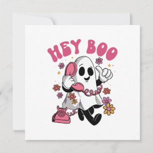 Hey Boo - Groovy Geist Halloween Einladung