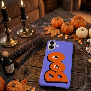 Hey Boo Habe ich dich erschreckt Typografie Zeichn iPhone 16 Hülle