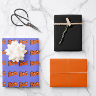 Hey Boo, habe ich dich für Typografie Gezeichnet Geschenkpapier Set