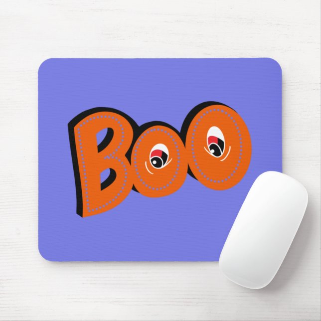 Hey Boo, habe ich dich für Typografie Gezeichnet Mousepad (Mit Mouse)
