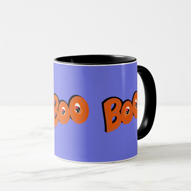 Hey Boo, habe ich dich für Typografie Gezeichnet Tasse (VorderseiteRechts)