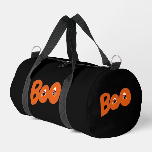 Hey Boo, habe ich dich um Typografie Gezeichnet? Duffle Bag (Linke Seite)
