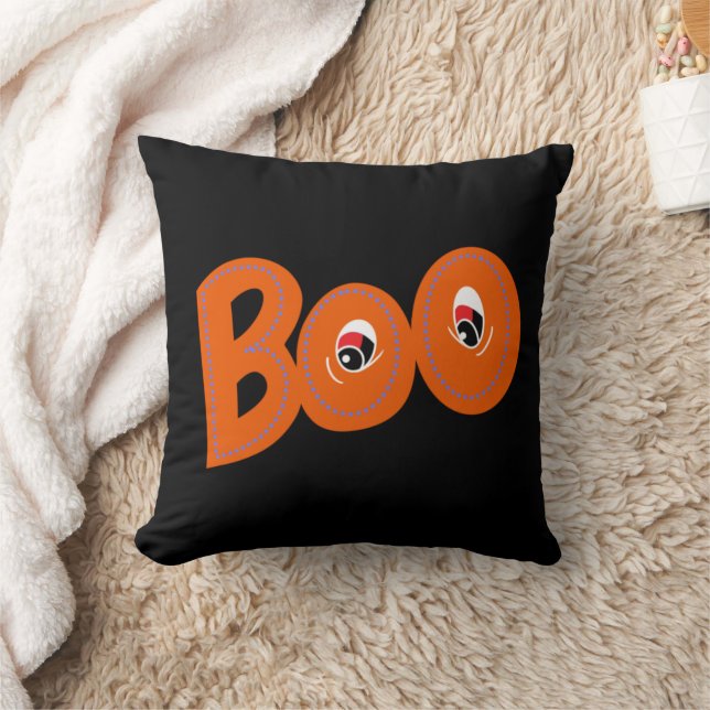 Hey Boo, habe ich dich um Typografie Gezeichnet? Kissen (Decke)