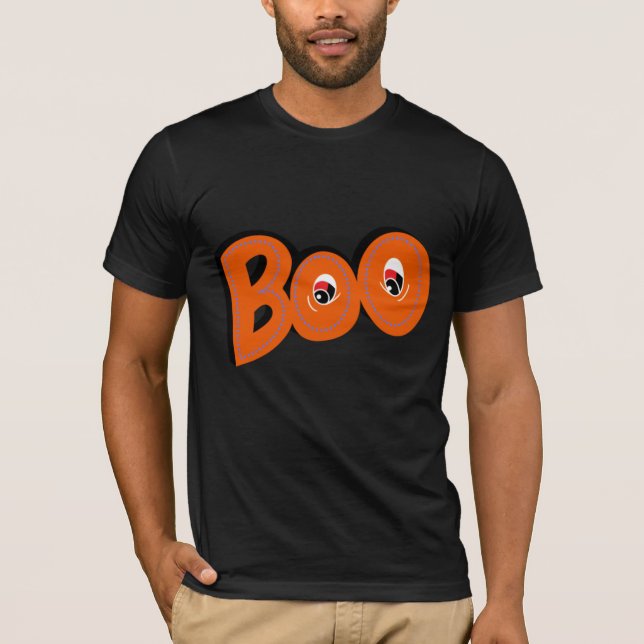 Hey Boo, habe ich dich um Typografie Gezeichnet? T-Shirt (Vorderseite)