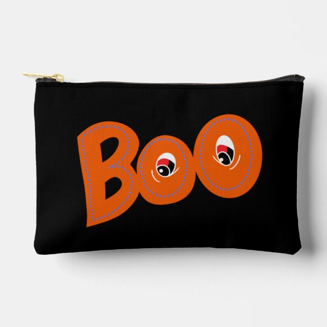 Hey Boo, habe ich dich um Typografie Gezeichnet? Zubehörtasche (Vorderseite)