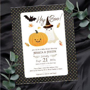 Hey Boo Halloween Baby Shower Papierbogen
