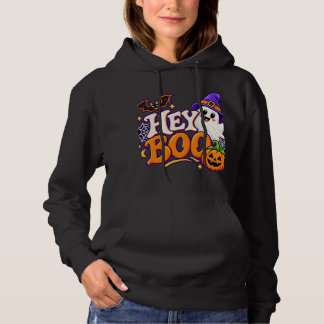 HEY BOO Halloween Familien-Matching-Outfits Hoodie