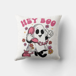 Hey Boo - Hey Boo - Groovy Groovy Ghost Halloween Kissen