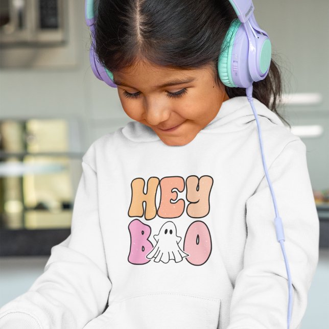 Hey Boo Kids Niedlich Halloween Fall Hoodie Sweats (Von Creator hochgeladen)