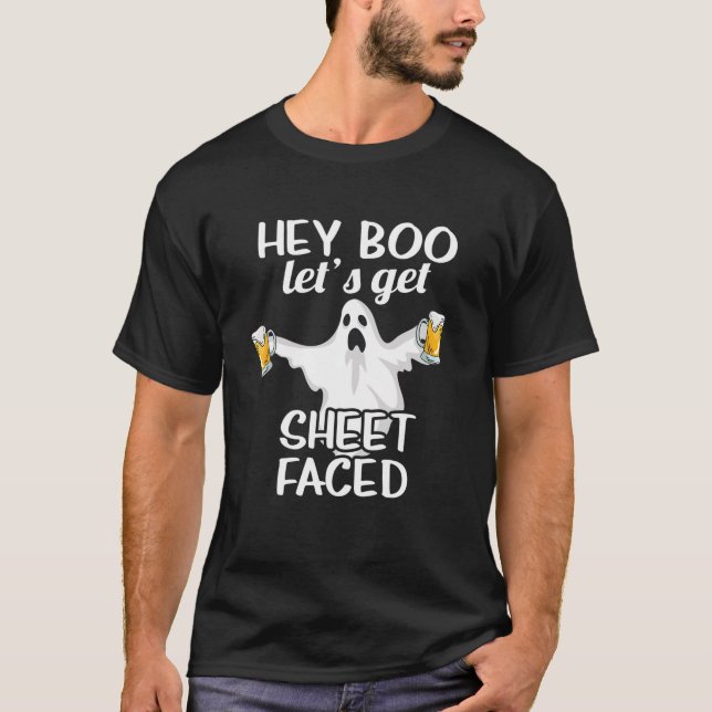 Hey, Boo, lass uns ein Blatt vor den sonnigen Hall T-Shirt (Vorderseite)