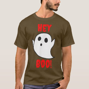 Hey Boo Niedlich Funny Retro Halloween Pun Ghost S T-Shirt