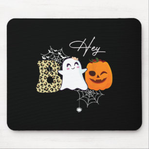 Hey Boo Niedlich Ghost Pumpkin Face Halloween Mousepad