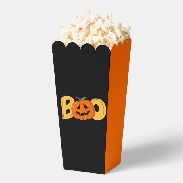 Hey Boo Niedlich Pumpkin Typografie Zeichne Kunst Geschenkschachtel (Geplatzt)