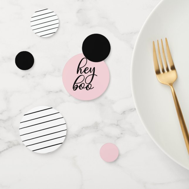 Hey Boo Pastel Pink Halloween Geburtstagtisch Konfetti (Gruppe)