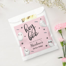 Hey Boo Pink Ghost Halloween Geburtstag Willkommen Geschenktütchen