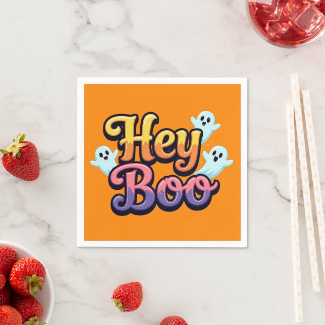 Hey Boo Serviette (Beispiel)
