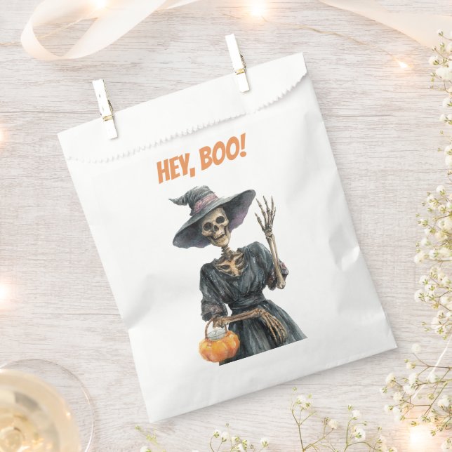 Hey, Boo! | Spooky Witch Candy Favor Bags Geschenktütchen (Ausgeschnitten)