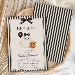 Hey Boo Süßer Geist Halloween Geburtstag Einladung