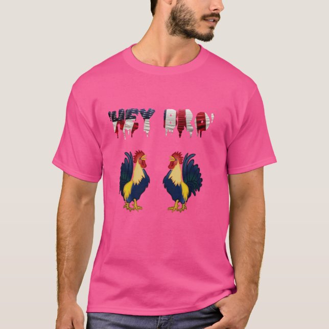 'Hey Bro, amerikanische Flagge, Bro Code, Step Bro T-Shirt (Vorderseite)