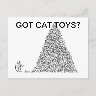 Hey, Cat Toys? Joke app tm Postcards Postkarte