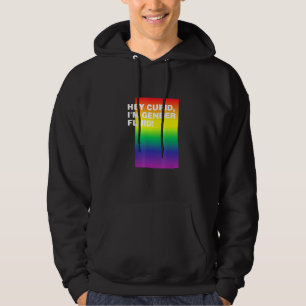 Hey Cupid Im Gender Fluid Lgbtq Nonbinary Prix 2 Hoodie
