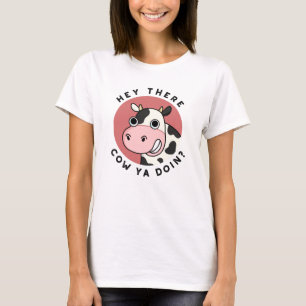 Hey, da ist Kuh, du Funny Animal Pub? T-Shirt