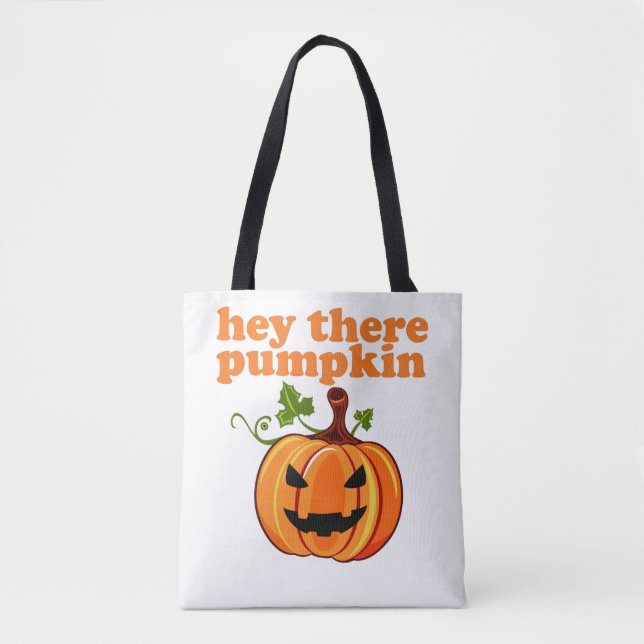 Hey da Kürbishalloween-Tasche (Vorderseite)