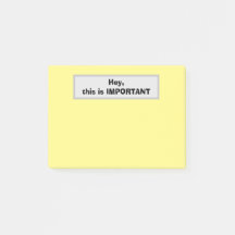 Hey, das ist WICHTIG (gelb)