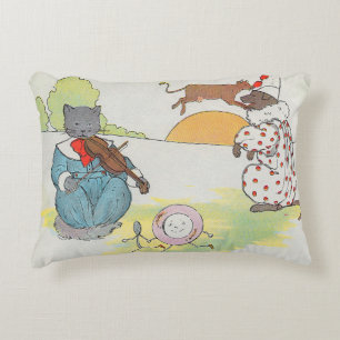 Hey Diddle Diddle die Katze und den Fiddle Rhyme Dekokissen