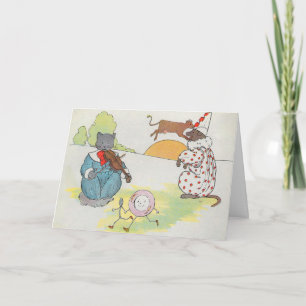 Hey Diddle Diddle die Katze und den Fiddle Rhyme Karte