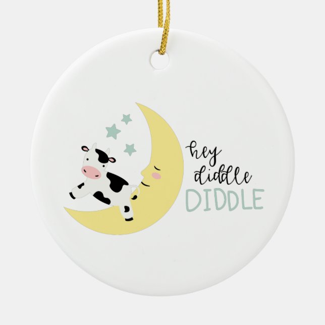 Hey Diddle Diddle Keramik Ornament (Vorne)