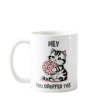 Hey, du hast diese Tasse fallen lassen, Funny Cat