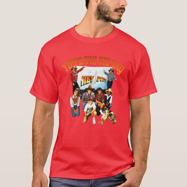Hey Dude Bar None Ranch Retro 90s Cast Tribute T-Shirt (Vorderseite)