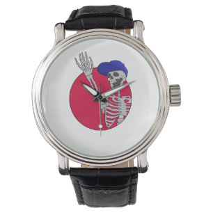 Hey Friends Cool und Funny Skeleton Armbanduhr