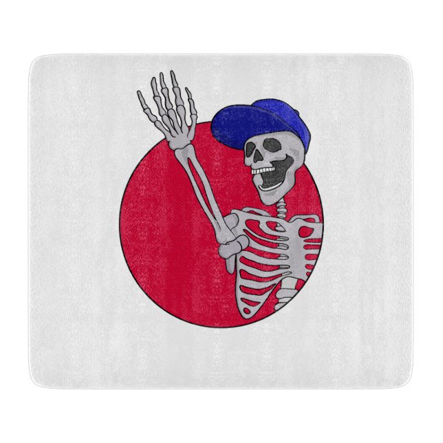 Hey Friends Cool und Funny Skeleton Schneidebrett (Vorderseite)
