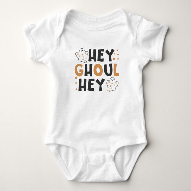 Hey Ghoul Hey Baby Bodysuit Strampler (Vorderseite)