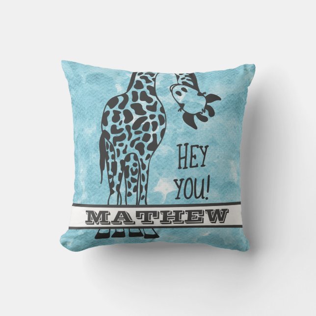 Hey! Giraffe Kissen (Vorderseite)