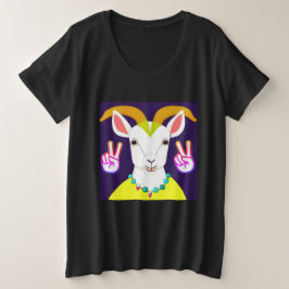 Hey Girl Goat Große Größe T-Shirt