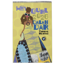 Hey Gurl 2026 12-Monate-Kalender