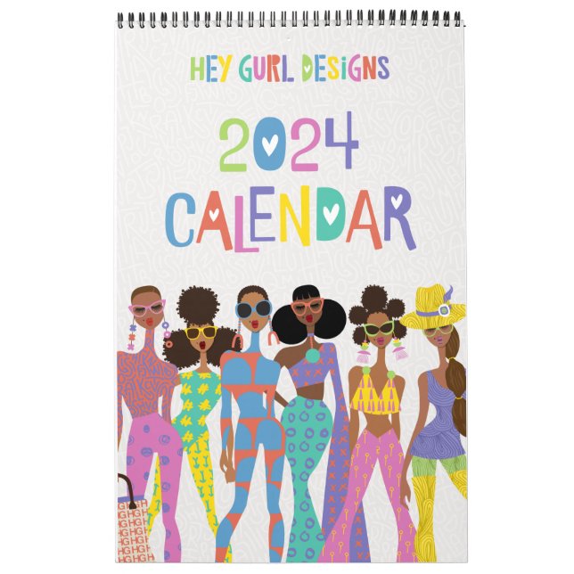 Hey Gurl Designs 2024 Kalender (Titelbild)