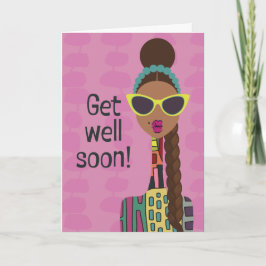 Hey Gurl Hey - bald wieder gesund Dankeskarte