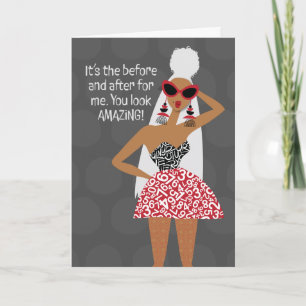 Hey Gurl Hey - Das ist der Vor und Nachher für mic Dankeskarte